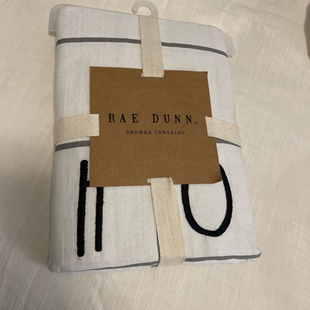 Rae Dunn shower curtain